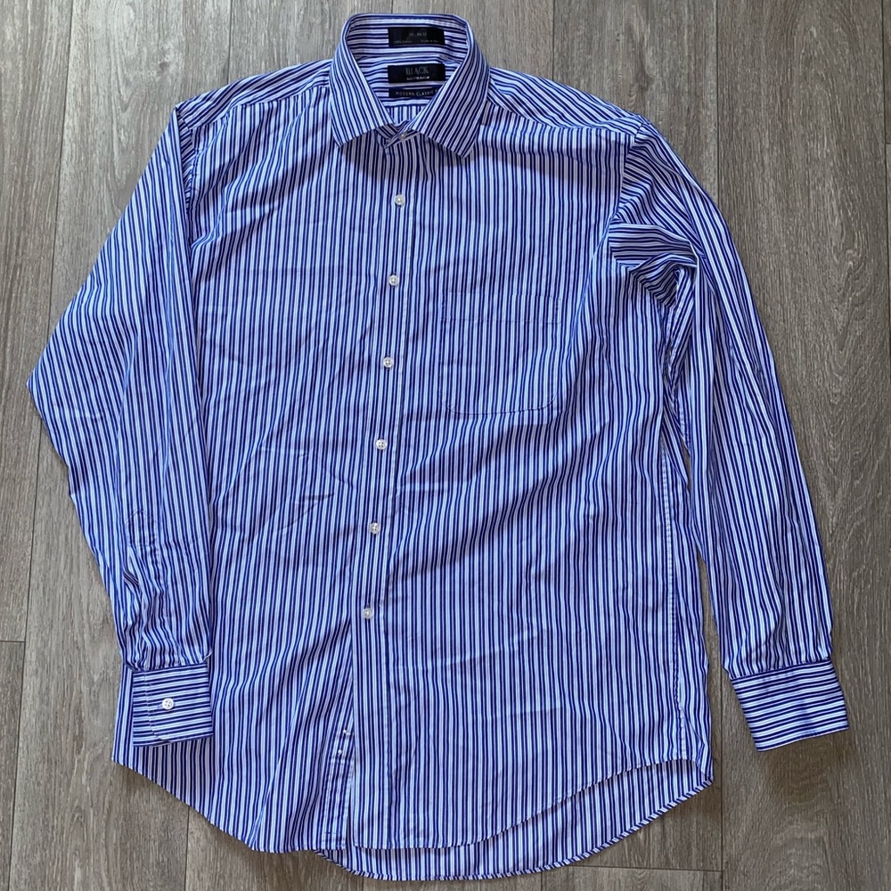 SAKS FIFTH AVENUE Striped Button Down | Size: L